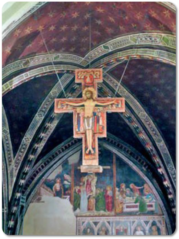 Oryginał krzyża San Damiano z bazyliki św. Klary w Asyżu