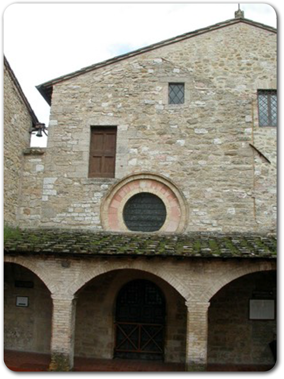 Asyż - wejście do kościółka San Damiano